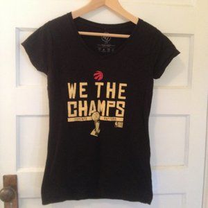 We the Champs Raptors black cotton tee  - size M
